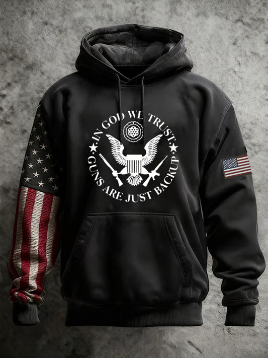 Pánské vintage víra příležitostná mikina