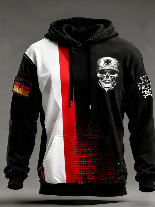 Pánské vintage německá vlajka umění tisk mikina