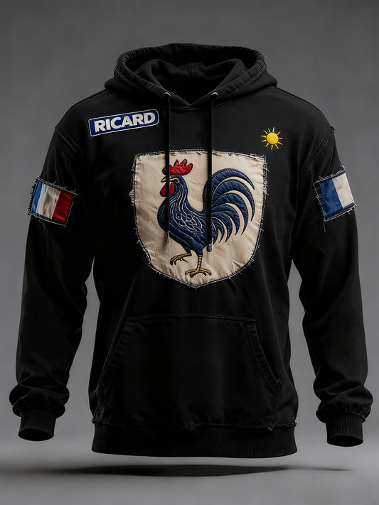 Pánské francouzské vlajky ricard casual hoodie