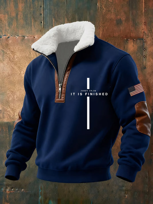 Pánské vintage art faith casual sweatshirt