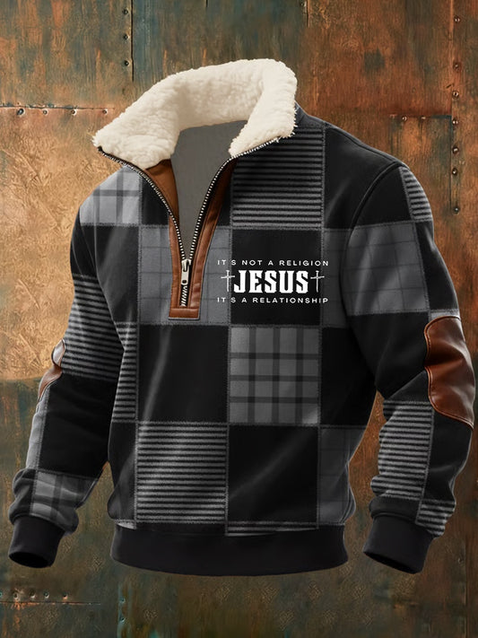 Pánské vintage art faith casual sweatshirt