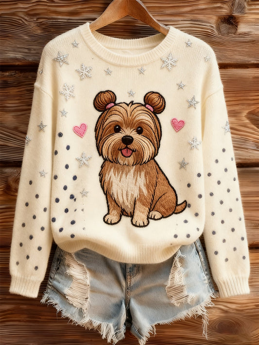 Ženy vintage animal art print casual retro hoodie