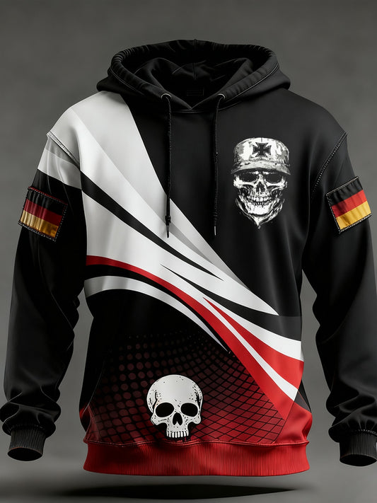 Pánské vintage německá vlajka umění tisk mikina