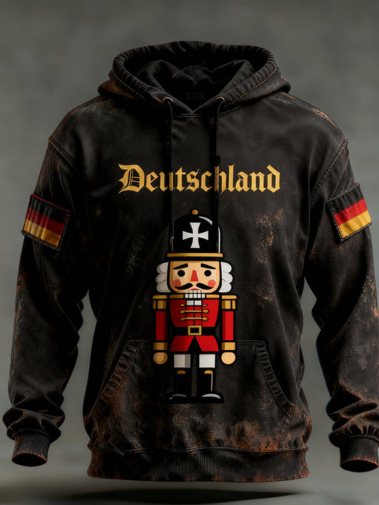 Pánské vintage německá vlajka umění tisk mikina