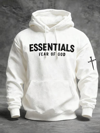 Pánské vintage art faith casual hoodie