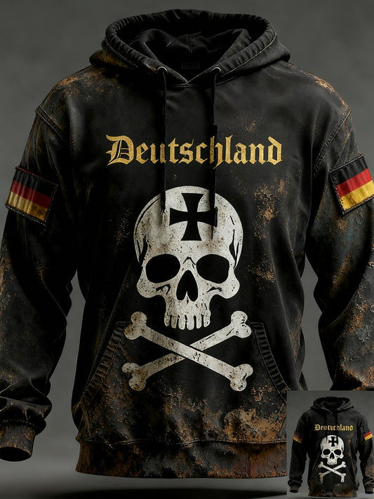 Pánské vintage německá vlajka umění tisk mikina