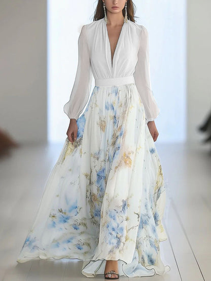 Ženy vintage bohémské květinové šaty