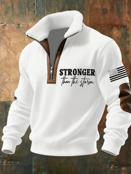 Pánské vintage art faith casual sweatshirt