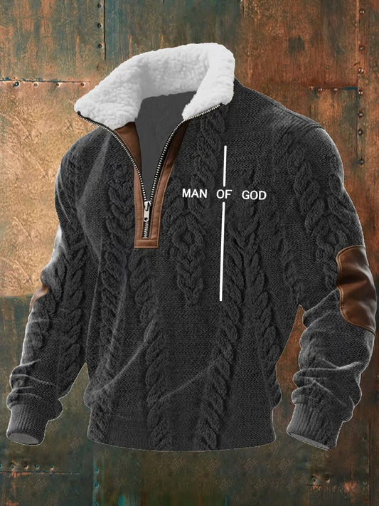 Pánské vintage art faith casual sweatshirt