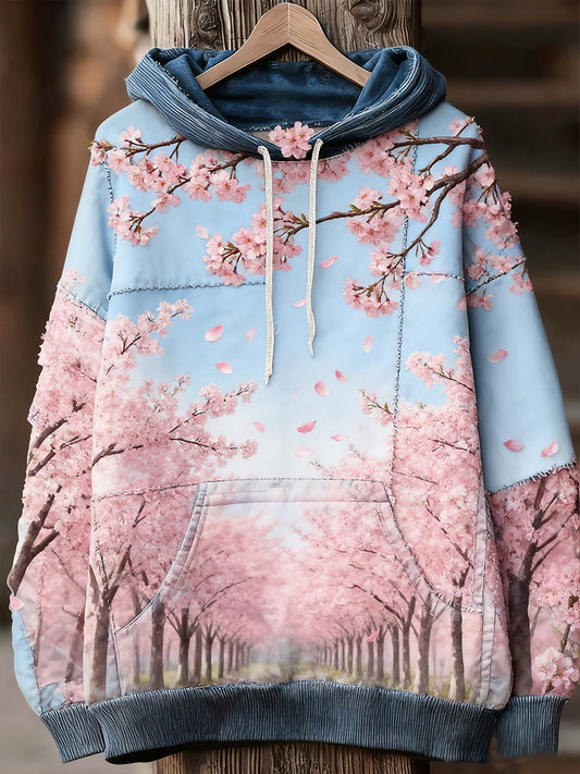 Unisex art print casual vintage hoodie