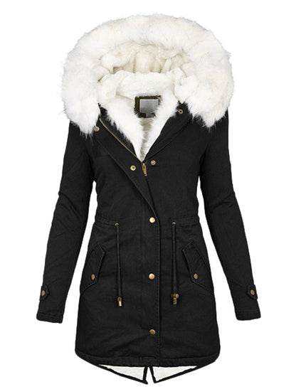 Dámské retro bavlněnépolstrované sako tlusté a teplé