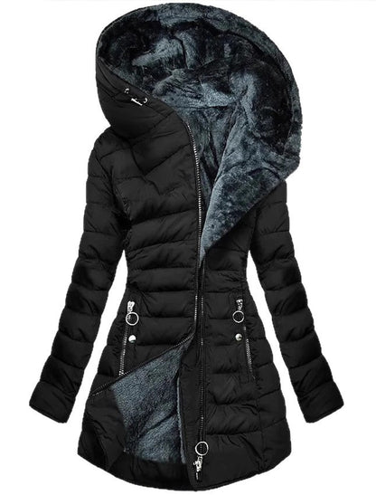 Dámské retro bavlněnépolstrované sako tlusté a teplé