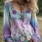 Dámské retro bohémské květinové top